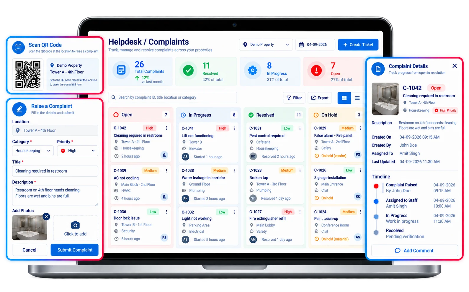 Complaint & Helpdesk Automation module