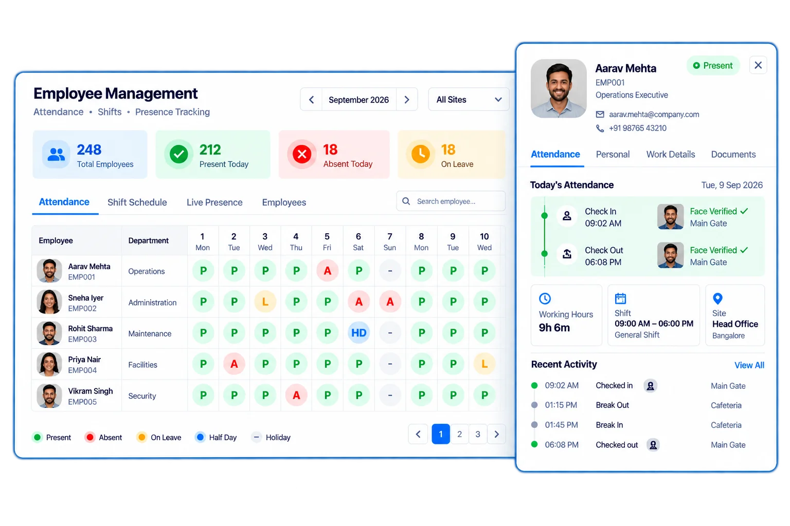 Employee Management Automation module