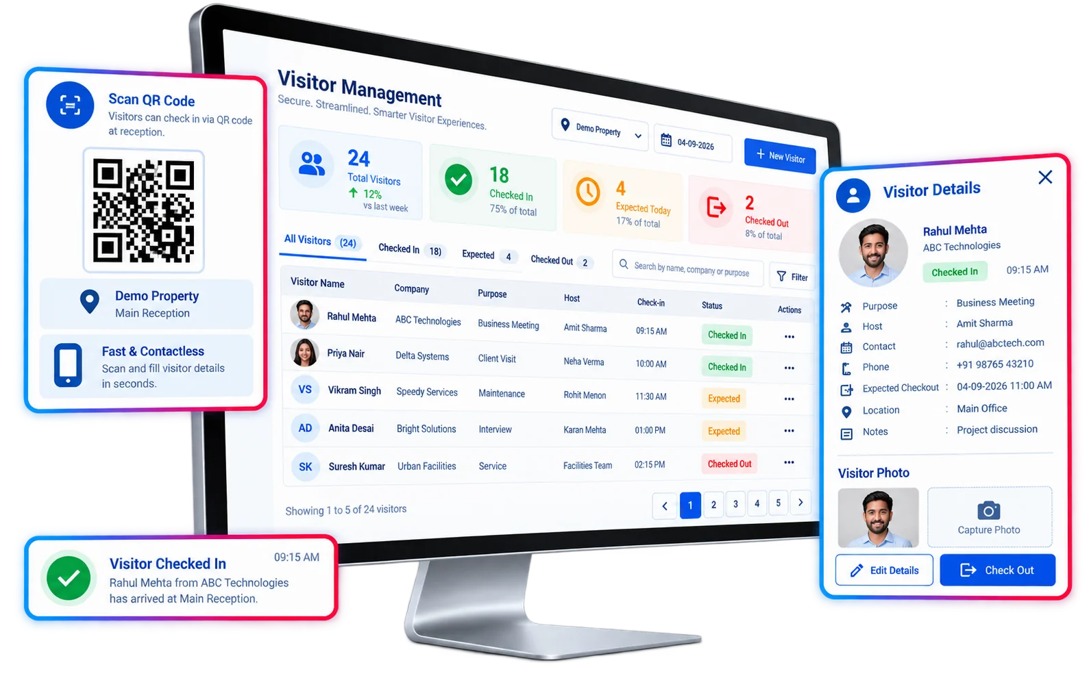 Visitor Management Automation module